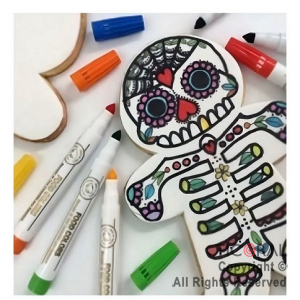 MARCADOR DE TINTA COMESTIBLE FOOD COLORS MULTICOLOR SURTIDO Nro.1 X 6 MARCADORES